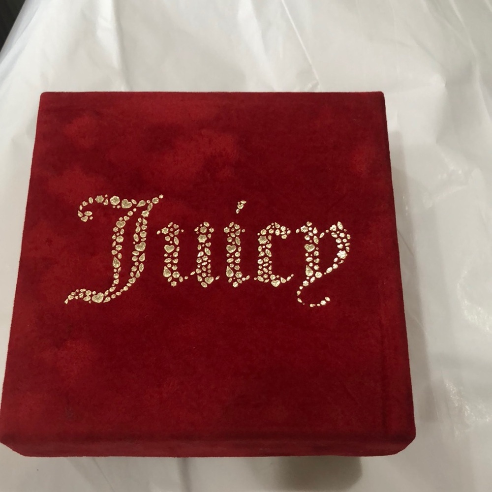 Juicy Couture pink stocking chain link necklace & pink heart shaped earrings set - Picture 12 of 14